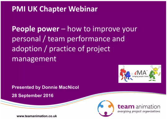 PMI UK Chapter Webinar